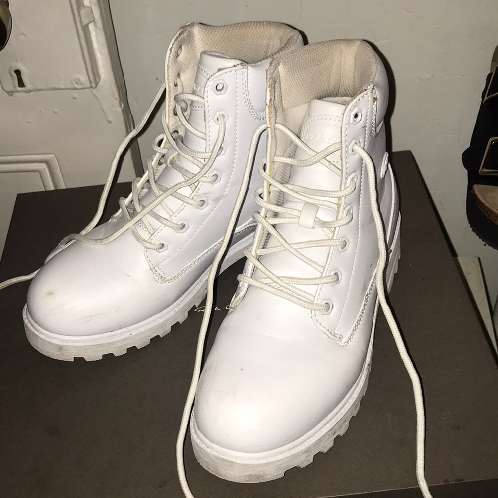 white boots